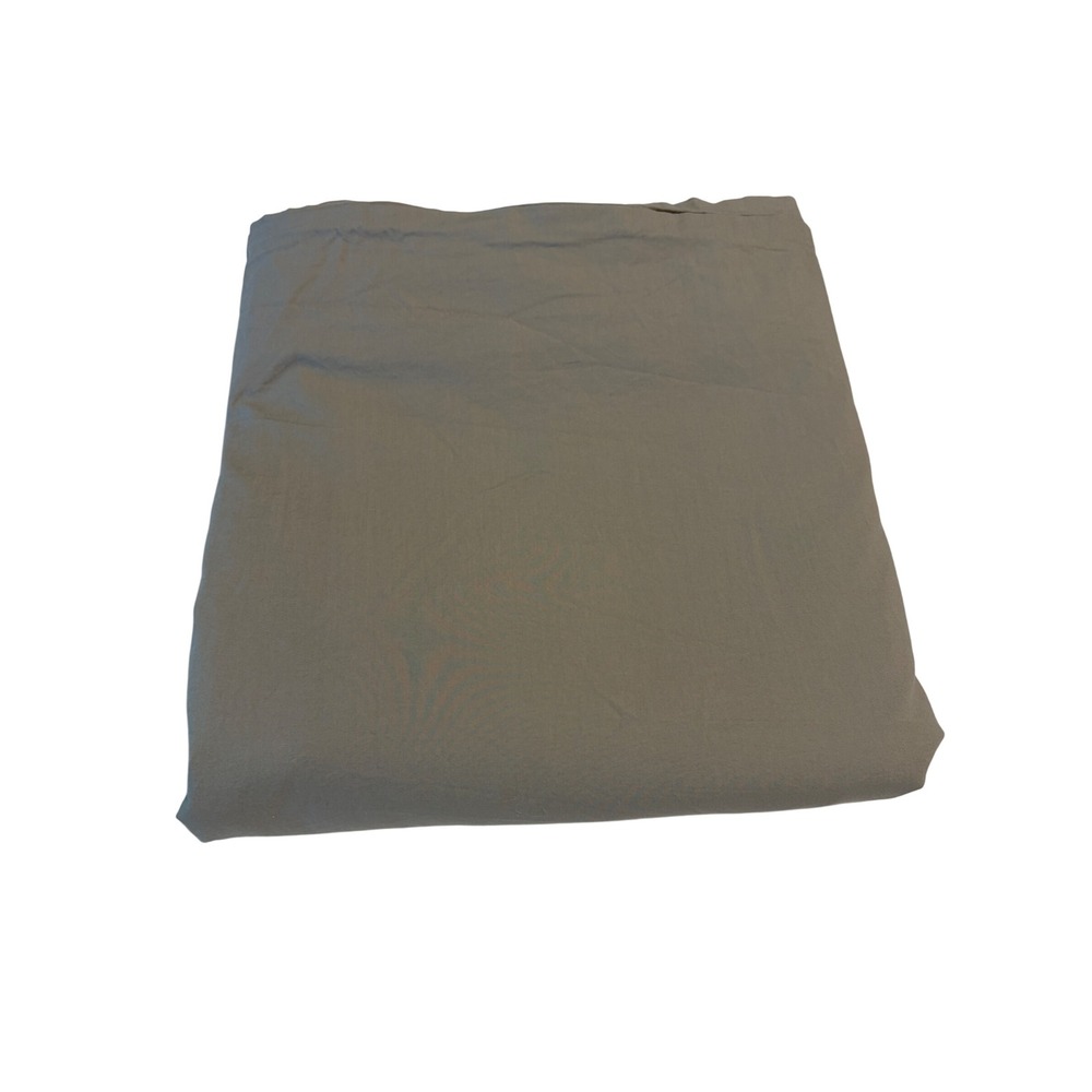 West Elm Flat Sheet Queen Grey 100% Organic Cotton Bedding